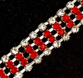 Bra straps with rhinestones and crystals (14067 / AGR1032) - Agrafka