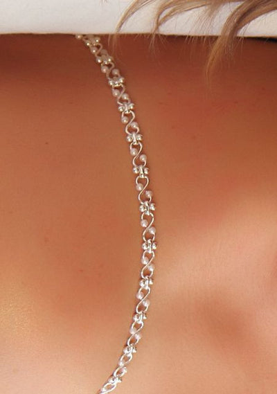 Pearl Twirl Jewelry Bra Straps